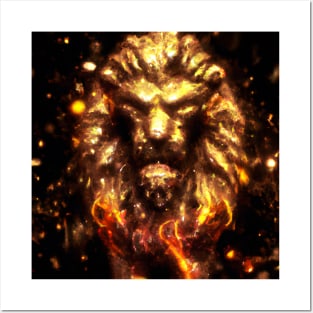 GOLDEN MASTER LION Posters and Art